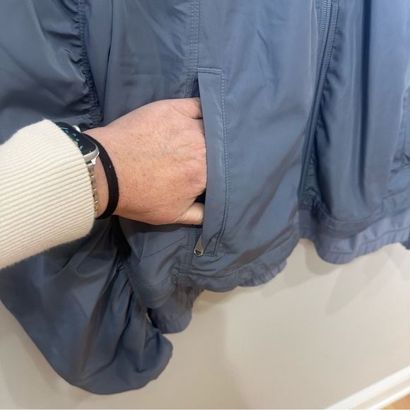 Athleta Wayfarer Bomber Jacket Coastline Blue - Picture 6 of 10